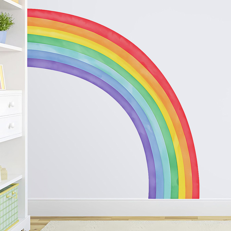 Duże tęczowe naklejki ścienne  – Pvc Panel Background recenzja i cena